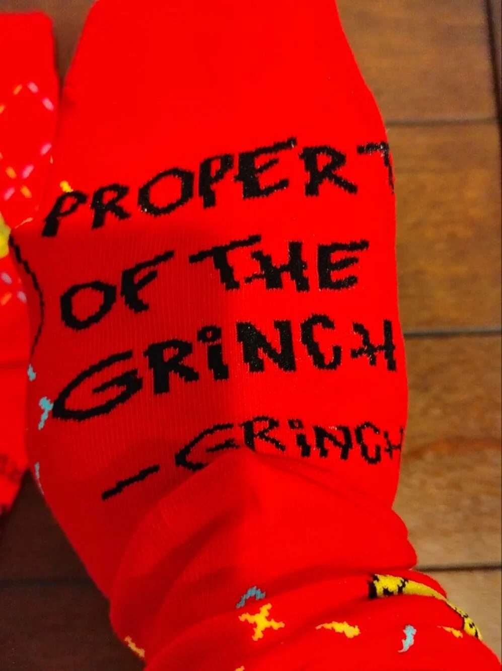 McDonald's Grinch Meal Socks